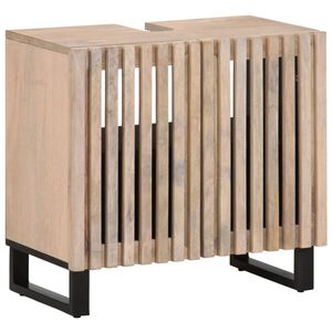 vidaXL Koupelnov&aacute; skř&iacute;ňka pod umyvadlo 62x34x58 cm masivn&iacute; mangovn&iacute;k