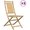 vidaXL Skl&aacute;dac&iacute; židle 8 ks 46x66x99 cm bambus