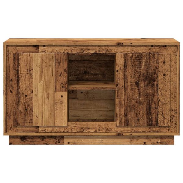 vidaXL Př&iacute;born&iacute;k old wood 102 x 35 x 60 cm kompozitn&iacute; dřevo