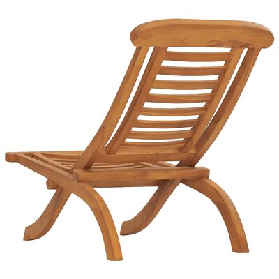 vidaXL Skládací zahradní židle masivní teakové dřevo