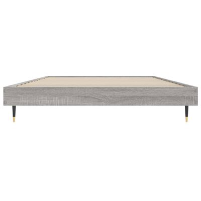 vidaXL Rám postele šedý sonoma 90 x 200 cm kompozitní dřevo