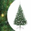 vidaXL Uměl&yacute; osvětlen&yacute; v&aacute;nočn&iacute; stromeček Zelen&aacute; 180 cm PVC