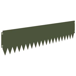 vidaXL Okraj tr&aacute;vn&iacute;ku 20 ks 103 x 25 cm Ocel Olivově zelen&aacute;