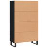 vidaXL Skř&iacute;ň highboard čern&aacute; 69,5 x 31 x 115 cm kompozitn&iacute; dřevo