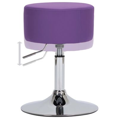 vidaXL Barové stoličky 2 ks fialové umělá kůže