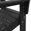 vidaXL Skládací Adirondack židle Černá 74.5 x 80.5 x 90cm HDPE