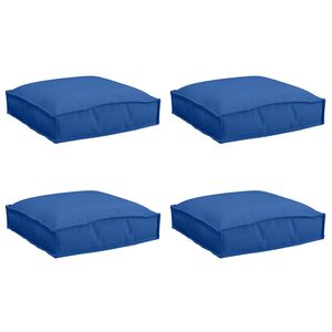 vidaXL Pol&scaron;t&aacute;ř 4 pcs Kr&aacute;lovsk&aacute; modr&aacute; 40 x 40 x 8 cm Oxford l&aacute;tka