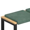vidaXL Pol&scaron;t&aacute;ř na lavici 4 ks Samet Mořsk&aacute; zelen&aacute; Hloubka 35 cm