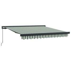 vidaXL Stahovac&iacute; mark&yacute;za Zelen&aacute; a b&iacute;l&aacute; 300 x 250 cm Pl&aacute;tno a hlin&iacute;k