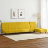 vidaXL 2d&iacute;ln&aacute; sedac&iacute; souprava žlut&aacute; samet