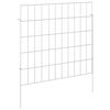 vidaXL Zahradn&iacute; plot se sloupky 24 ks 55 x 50 cm Pozinkovan&aacute; ocel