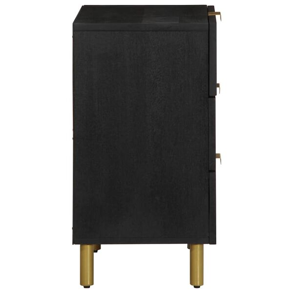 vidaXL Nočn&iacute; stolek čern&yacute; 50 x 33 x 62 cm kompozitn&iacute; dřevo