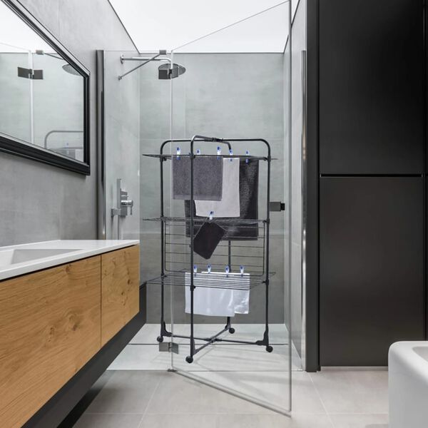 Leifheit Su&scaron;&aacute;k na pr&aacute;dlo Classic Tower 270 čern&yacute;