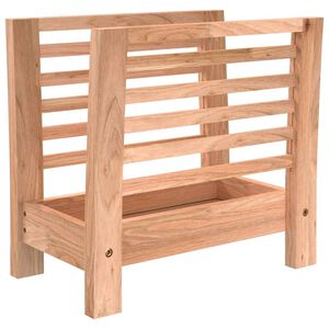 vidaXL Stojan na časopisy 40 x 26,5 x 38,5 cm masivn&iacute; ořechov&eacute; dřevo