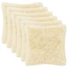 vidaXL Povlak na pol&scaron;t&aacute;ř 6 pcs HEERLEN Kr&eacute;mov&aacute; 50 x 50 cm PV fleece