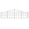 vidaXL Klenut&eacute; gabionov&eacute; ko&scaron;e 18 ks 200x30x40/60 cm pozinkovan&eacute; železo