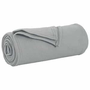 vidaXL Přehoz &Scaron;ed&aacute; 170 x 130 cm 0.33 kg Fleece