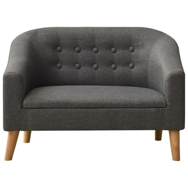 vidaXL Dětsk&aacute; sedačka &scaron;ed&aacute; textil