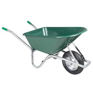 vidaXL Trakař zelen&yacute; 90 l 150 kg pozinkovan&aacute; ocel a plast