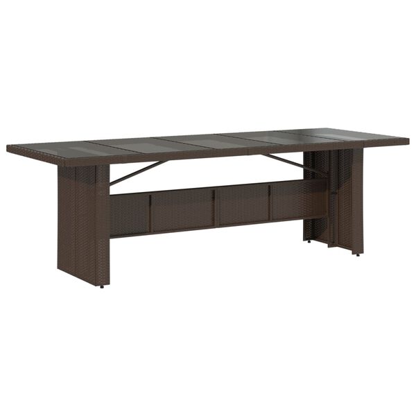 vidaXL 11d&iacute;ln&yacute; zahradn&iacute; bistro set s podu&scaron;kami hněd&yacute; polyratan