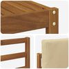 vidaXL Sedac&iacute; soupravy 10 pcs Přirozen&aacute; a B&eacute;žov&aacute; Masivn&iacute; ak&aacute;tov&eacute; dřevo