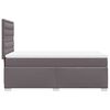 vidaXL Box spring postel s matrací šedá 80 x 200 cm umělá kůže