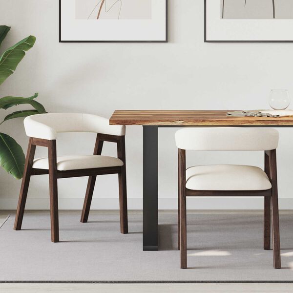 vidaXL J&iacute;deln&iacute; židle 2 pcs Světle hněd&aacute; 54 x 57 x 73 cm