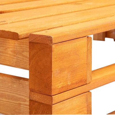 vidaXL Zahradní rohová lavice z palet dřevo medově hnědá