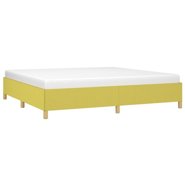 vidaXL R&aacute;m postele bez matrace zelen&yacute; 200 x 200 cm textil