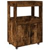 vidaXL Barov&yacute; voz&iacute;k kouřov&yacute; dub 60 x 39,5 x 89 cm kompozitn&iacute; dřevo