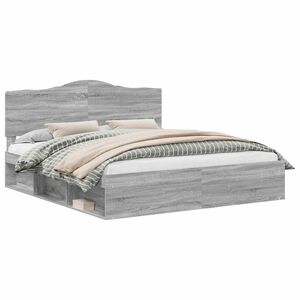 vidaXL R&aacute;m postele &Scaron;ed&aacute; Sonoma 180 x 200 cm Masivn&iacute; borov&eacute; dřevo