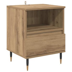 vidaXL Nočn&iacute; skř&iacute;ňka Artisanov&yacute; dub 40 x 35 x 50 cm Kompozitn&iacute; dřevo