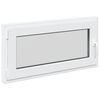 vidaXL Okeno do suter&eacute;nu RISOR 100 x 50 cm PVC a sklo B&iacute;l&aacute;
