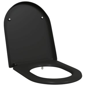 vidaXL Toaletn&iacute; prkno Čern&aacute; 49 x 36 x 4 cm Duroplast