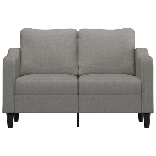 vidaXL 2m&iacute;stn&aacute; pohovka tmavě &scaron;ed&aacute; 120 cm textil