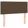 vidaXL Box spring postel s matrac&iacute; tmavě hněd&aacute; 120x190 cm textil