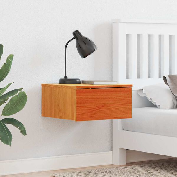 vidaXL Nočn&iacute; stolek se z&aacute;suvkou 2 pcs Voskově hněd&aacute; 37 x 35 x 18,5 cm