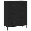 vidaXL Skř&iacute;ň highboard čern&aacute; 69,5 x 34 x 180 cm kompozitn&iacute; dřevo