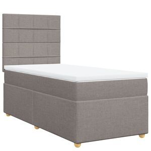 vidaXL Box spring postel s matrac&iacute; taupe 80x200 cm textil
