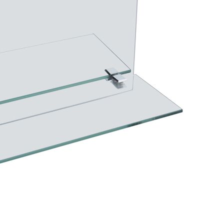 vidaXL Nástěnné zrcadlo s policí 30 x 50 cm tvrzené sklo
