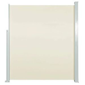 vidaXL Zatahovac&iacute; bočn&iacute; mark&yacute;za/z&aacute;stěna na terasu 140 x 500 cm kr&eacute;mov&aacute;