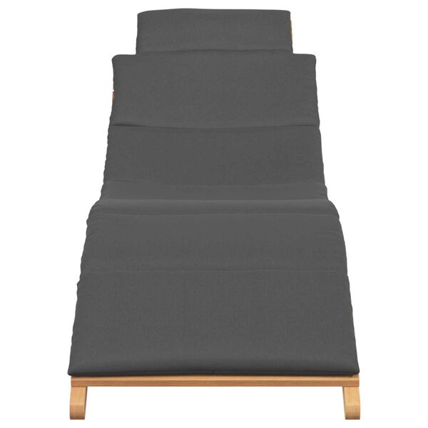 vidaXL Zahradn&iacute; leh&aacute;tko Hněd&aacute; 198 x 55 x 58,5 cm Pevn&eacute; teakov&eacute; dřevo