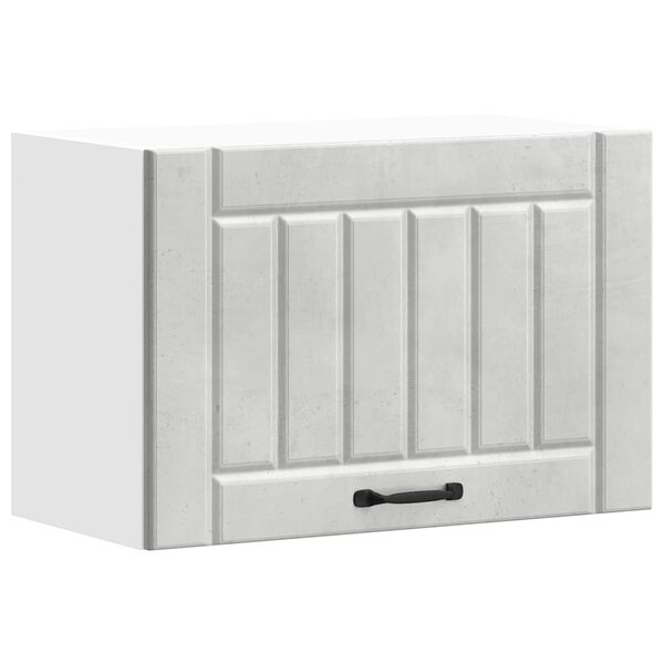 vidaXL Kuchyňsk&aacute; n&aacute;stěnn&aacute; skř&iacute;ňka "Lucca" betonově &scaron;ed&aacute; kompozit
