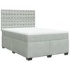 vidaXL Box spring postel s matrac&iacute; světle &scaron;ed&aacute; 160x200 cm samet
