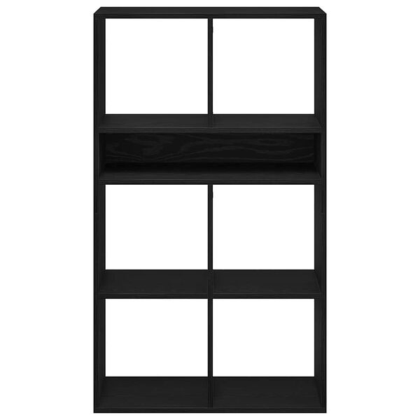 vidaXL Knihovna černá 66x31x112 cm kompozitní dřevo