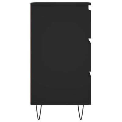 vidaXL Noční stolek černý 40 x 35 x 69 cm kompozitní dřevo