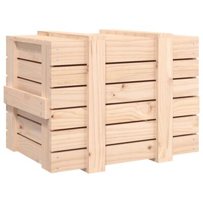 vidaXL Úložný box 58 x 40,5 x 42 cm masivní borové dřevo
