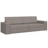 vidaXL Pohovka na span&iacute; Taupe 245 x 78 x 77 cm textil