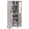 vidaXL Skř&iacute;ň highboard &scaron;ed&aacute; sonoma 69,5 x 34 x 180 cm kompozitn&iacute; dřevo