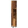 vidaXL Koupelnov&aacute; skř&iacute;ňka old wood 30 x 30 x 190 cm kompozitn&iacute; dřevo